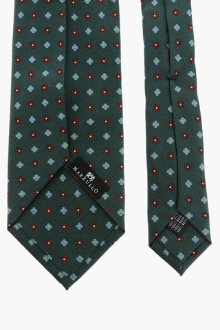 All-Over Flowers Embroidered Silk Tie