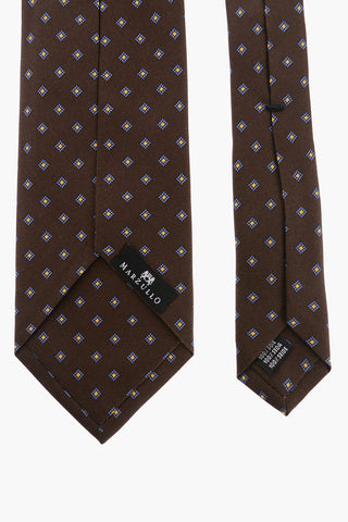 Geometric Patterned Silk Tie