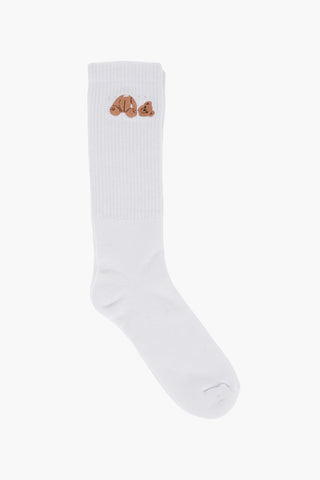 Cotton Stretch Long Socks with Rib Detail