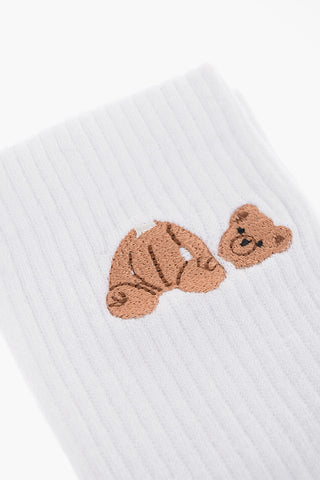 Cotton Stretch Long Socks with Rib Detail