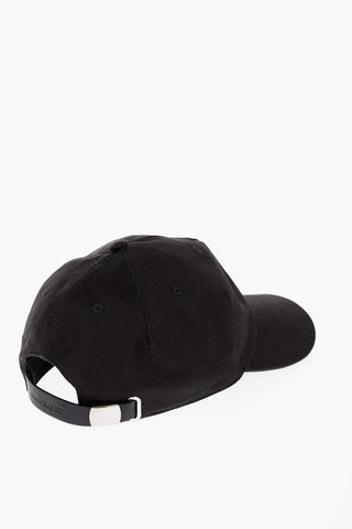 Cappello Baseball in Tinta Unita con Logo Ricamato