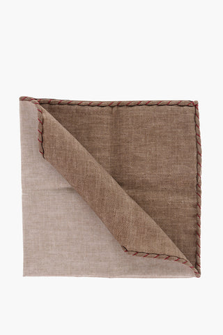 Two-Tone Silk and Cotton Handkerchief