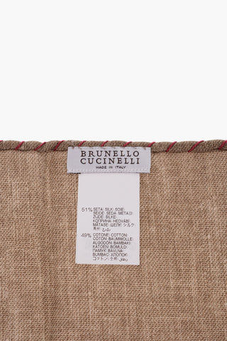 Two-Tone Silk and Cotton Handkerchief