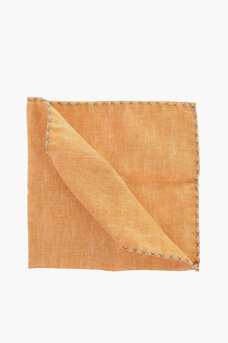 Solid Color Square Pocket with Contrasting Edge