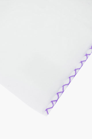 Solid Color Square Pocket with Contrasting Edge