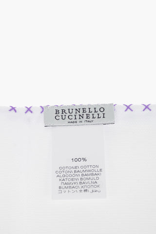 Solid Color Square Pocket with Contrasting Edge