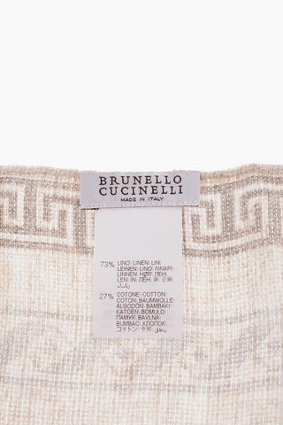 Linen and Cotton Handkerchief