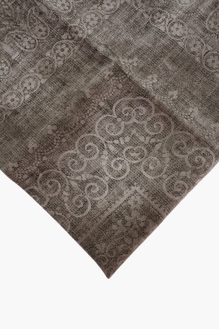 Paisley Patterned Silk and Cotton Pocket Square