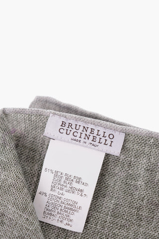 Patterned Silk and Cotton Pocket Square