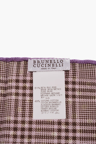 Double-Patterned silk and Cotton Pocket Square
