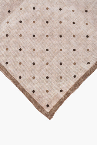 Double-Patterned silk and Cotton Pocket Square
