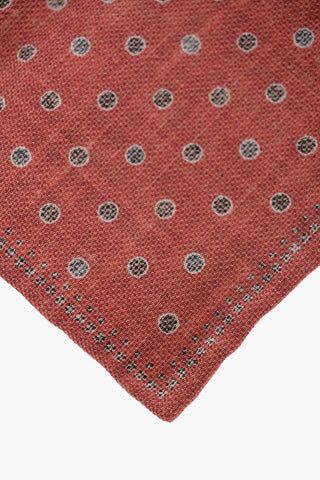 Double-Patterned silk and Cotton Pocket Square