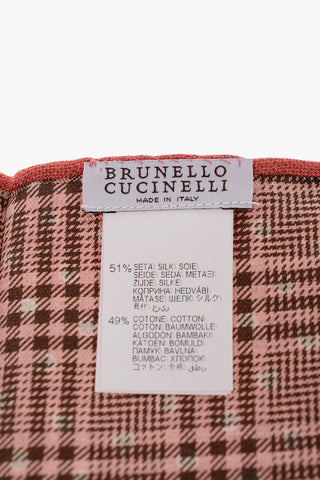 Double-Patterned silk and Cotton Pocket Square