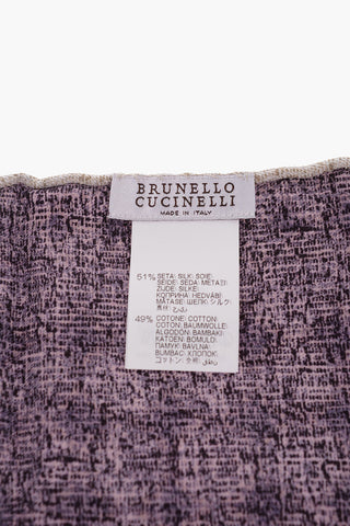 Two-Tone Silk and Cotton Handkerchief