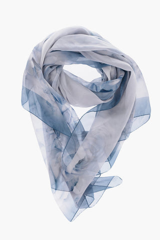 Roses-Printed Silk DIMMA Foulard