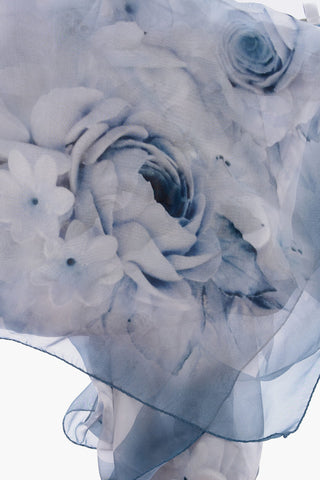 Roses-Printed Silk DIMMA Foulard