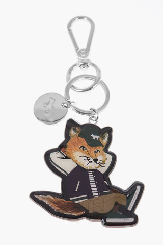 Metal Keyring with Fox Pendant