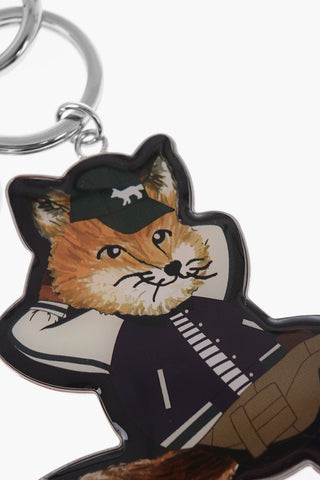 Metal Keyring with Fox Pendant