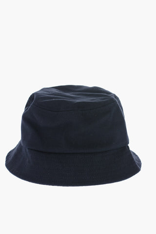 Piquè Cotton Bucket Hat with Embroidered Logo