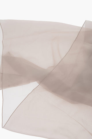 SFILATA Solid Color Silk SALEUNITO Foulard with Contrasting Logo