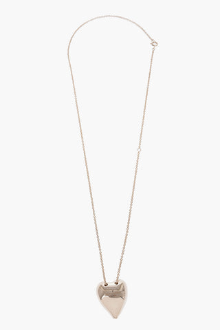 Golden Necklace with Heart-Shaped Pendant