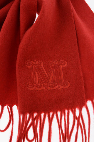 Solid Color Cashmere WSDALIA Scarf with Fringes