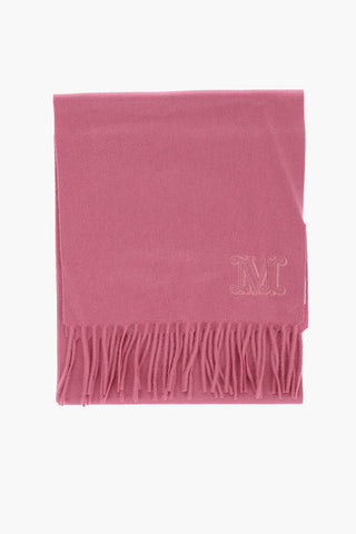 Solid Color Cashmere WSDALIA Scarf with Fringes