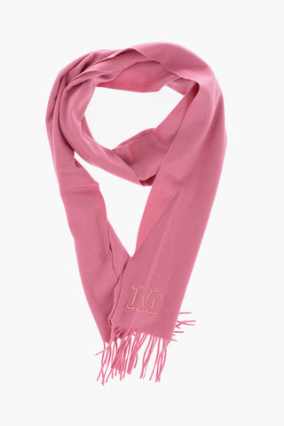 Solid Color Cashmere WSDALIA Scarf with Fringes