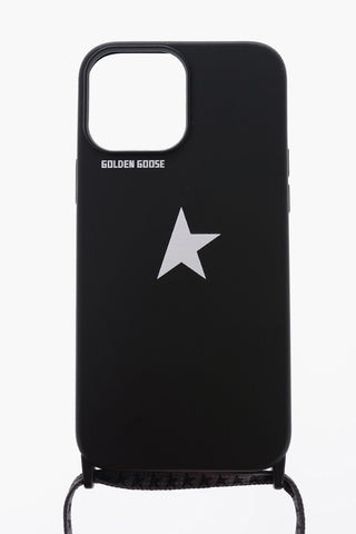 Solid Color Iphone 13/13 PRO MAX Case with Printed Logo and Removable Lace