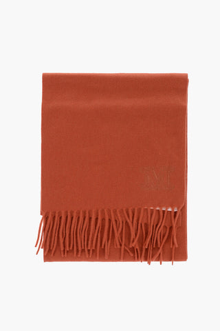 Solid Color Cashmere WSDALIA Scarf with Fringes