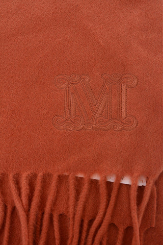 Solid Color Cashmere WSDALIA Scarf with Fringes