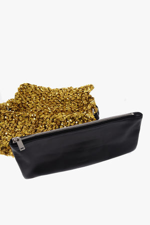Borsa A Spalla Lavorata A Maglia Con paillettes