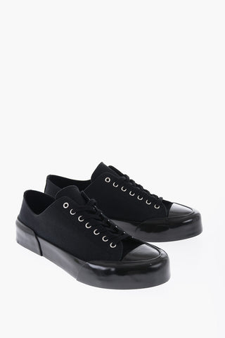 Canvas Low-Top Sneakers With Rubber Sole