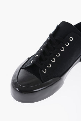 Canvas Low-Top Sneakers With Rubber Sole