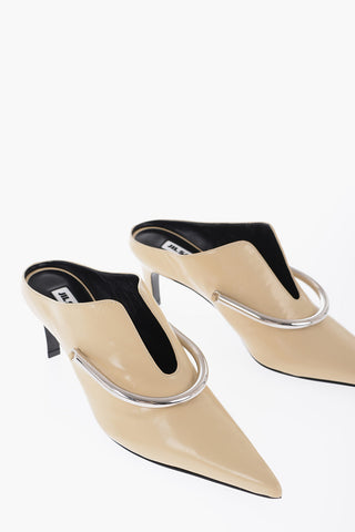 Pointed Patent Leather Mules Heel 6 cm