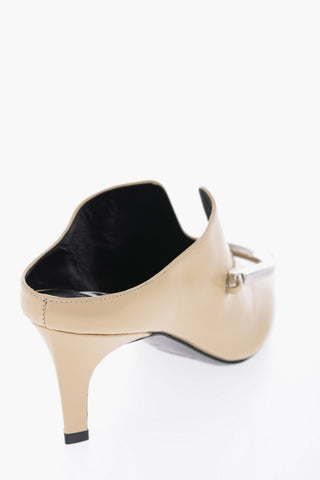 Pointed Patent Leather Mules Heel 6 cm