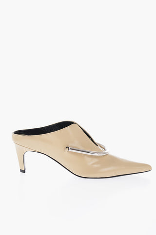 Pointed Patent Leather Mules Heel 6 cm