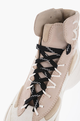 Suede Leather High-Top Sneakers