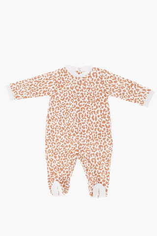 Animal Patterned Romper Suit Bodysuit Hat and Blanket Set