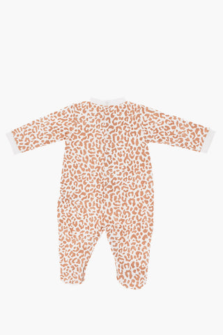 Animal Patterned Romper Suit Bodysuit Hat and Blanket Set
