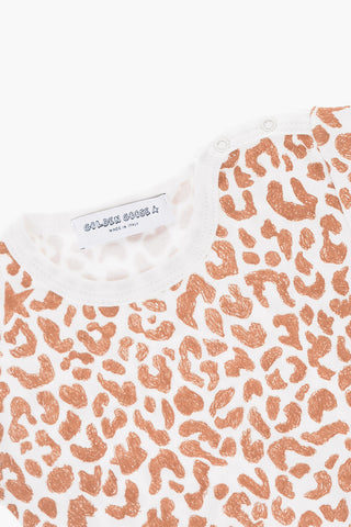 Animal Patterned Romper Suit Bodysuit Hat and Blanket Set