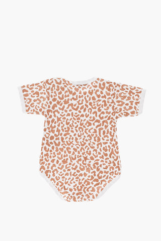 Animal Patterned Romper Suit Bodysuit Hat and Blanket Set