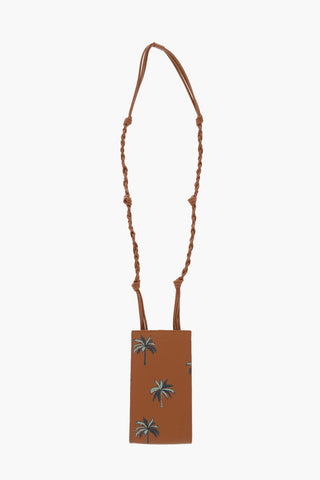 Printed Leather Crossbody Smatphone Cover
