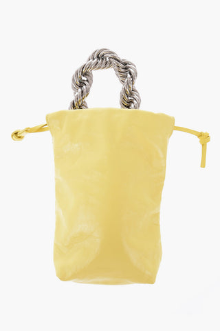 Leather V-SPORT Mini Bag With Chain Handle