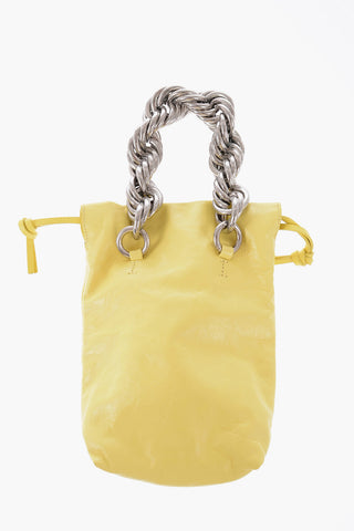 Leather V-SPORT Mini Bag With Chain Handle