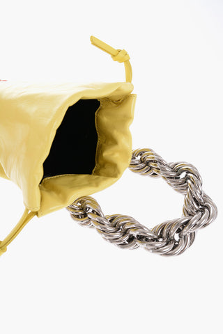 Leather V-SPORT Mini Bag With Chain Handle