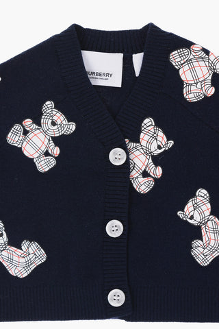 Printed Cardigan Shorts With Braces And Body Set