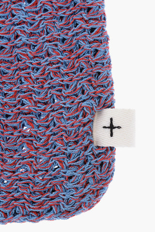 Double Color Knitted Tote Bag