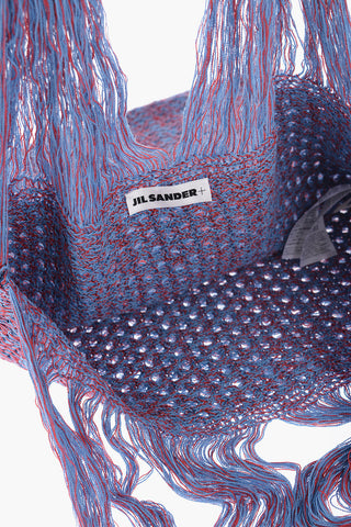 Double Color Knitted Tote Bag