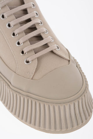 Canvas Low-Top Sneakers With platform soles